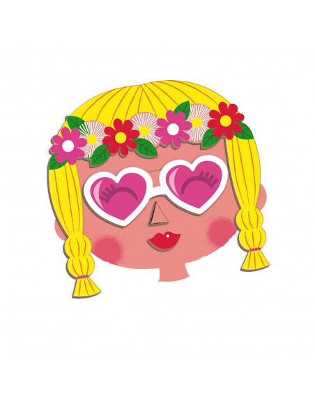 Juego magnético Magneti'book Caras locas de chicas