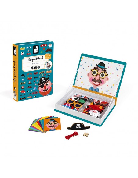 Juego magnético Magneti'book Caras locas de chicos