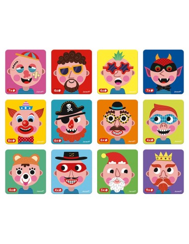 Juego magnético Magneti'book Caras locas de chicos