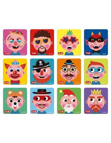 Juego magnético Magneti'book Caras locas de chicos