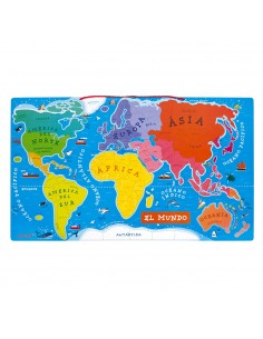 Puzle magnético Atlas mundial, de 92 piezas 2