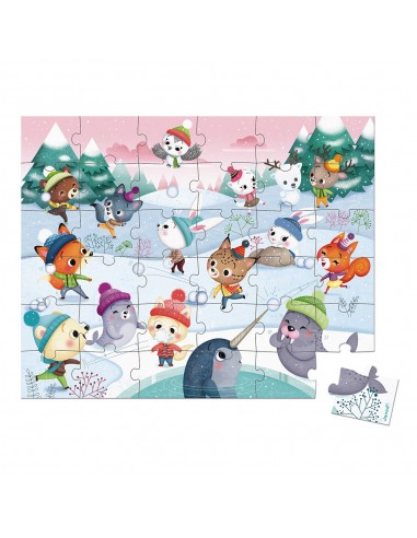Puzle Fiesta en la nieve, de 36 piezas