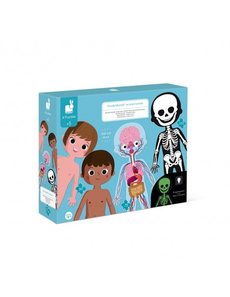 Puzle del Cuerpo humano, de 50, 75 y 100 piezas