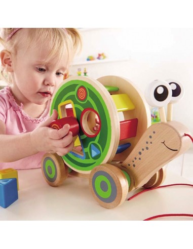 Caracol de madera de arrastre