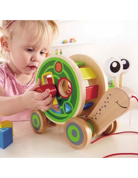 Caracol de madera de arrastre