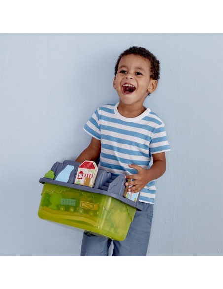 Set de construcción de circuito de ferrocarril