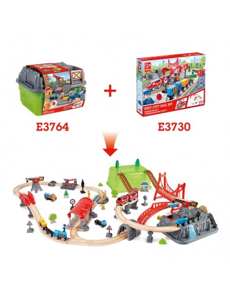 Set de construcción de circuito de ferrocarril