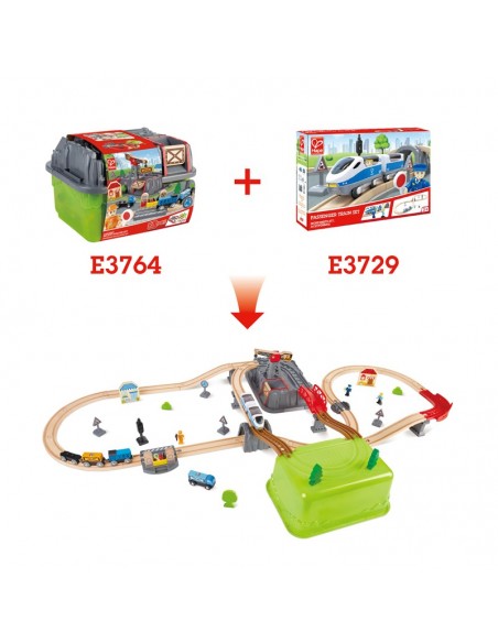 Set de construcción de circuito de ferrocarril
