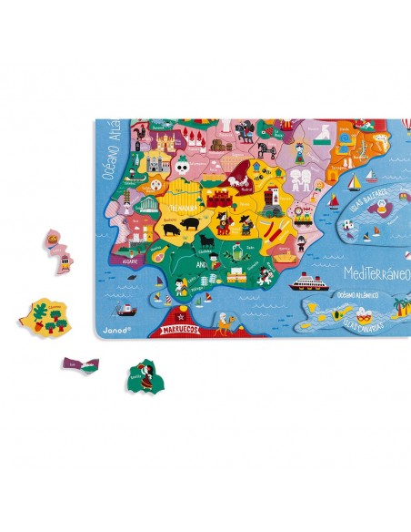 Puzle magnético España, de 50 piezas