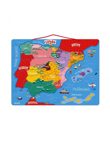 Puzle magnético España, de 50 piezas