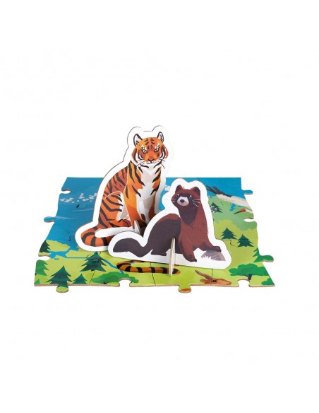 Puzle educativo Animales en peligro, de 200 piezas