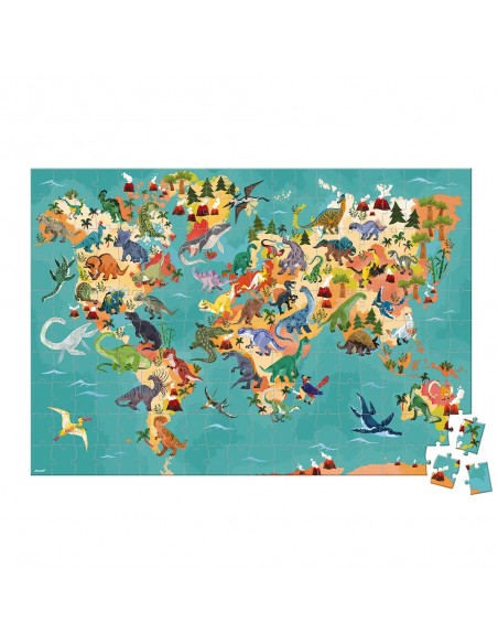 Puzle educativo Los dinosaurios, de 200 piezas