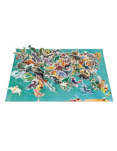 Puzle educativo Los dinosaurios, de 200 piezas