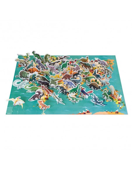 Puzle educativo Los dinosaurios, de 200 piezas