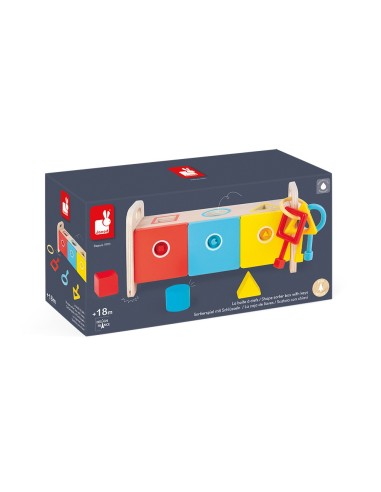 Caja de llaves de madera