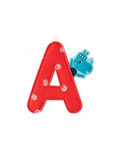 Letra A de tela del rinoceronte Marius 2