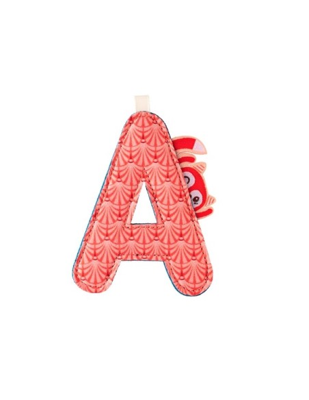 Letra A de tela de lémur Georges