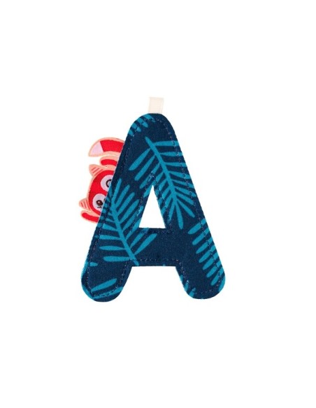 Letra A de tela de lémur Georges