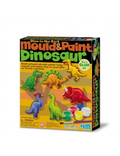 Moldea y pinta dinosaurios