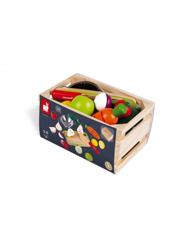 Set de frutas y verduras para cortar
