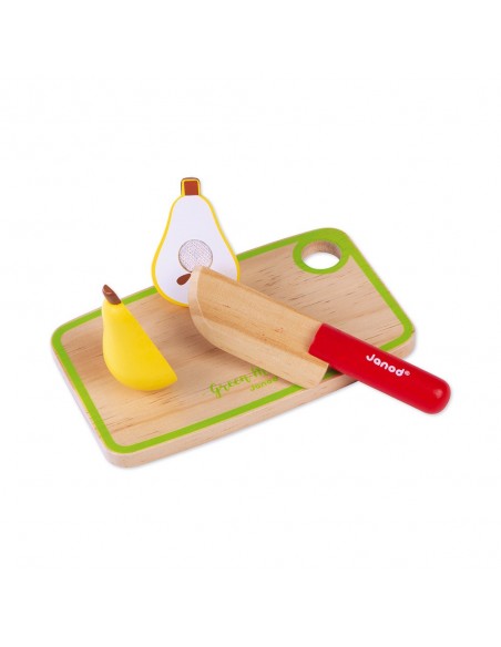 Set de frutas y verduras para cortar