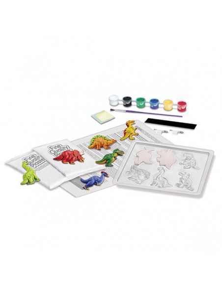 Moldea y pinta dinosaurios