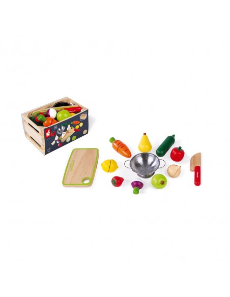 Set de frutas y verduras para cortar