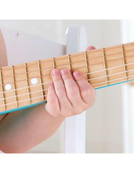 Guitarra de madera hippie