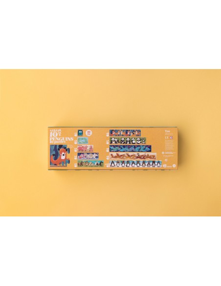 Set de 10 puzles evolutivos 10 Penguins, de 1 a 10 piezas