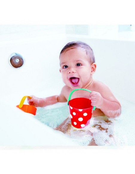 Juego de baño de cubos alegres