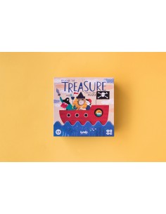 Set de 4 puzles evolutivos Discover the treasure, de 4, 8, 12 y 16 piezas