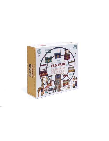 Puzle circular Fun fair, de 36 piezas
