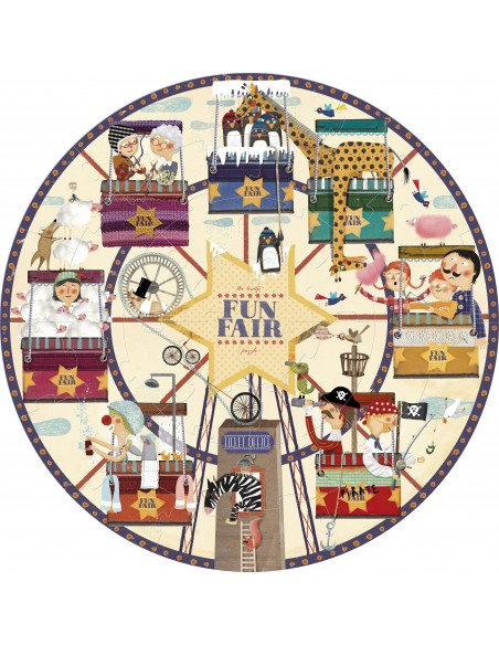 Puzle circular Fun fair, de 36 piezas