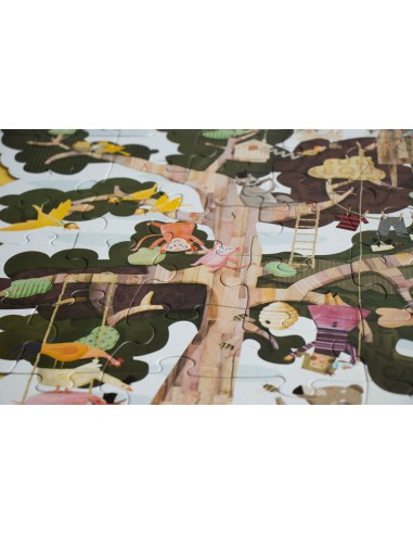 Puzle reversible My Tree, de 50 piezas