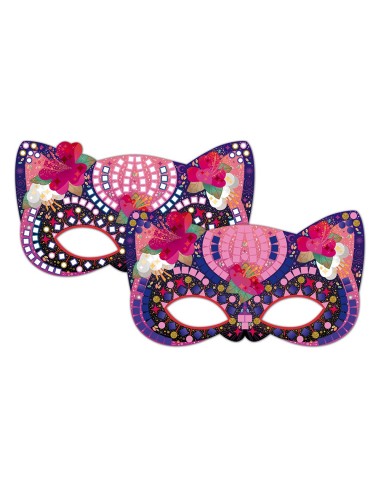 Set de mosaicos de máscaras