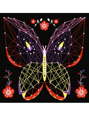 Set de cuadros de animales con hilos tensados