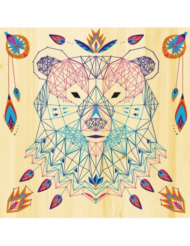 Set de cuadros de animales con hilos tensados