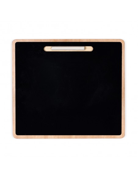 Puzle de madera encajable alfabeto mayúsculas con pizarra