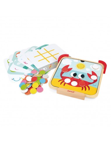 Juego para aprender los colores con discos magnéticos