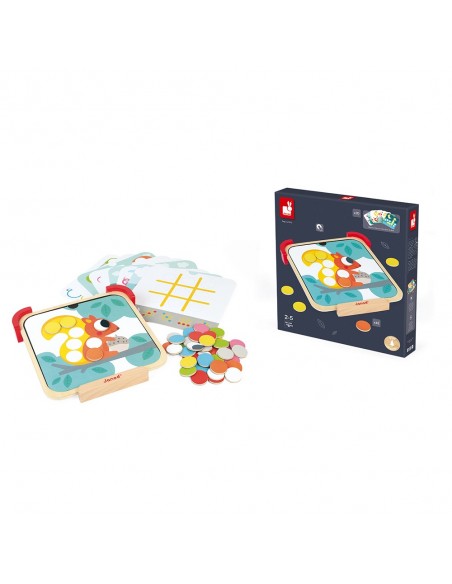 Juego para aprender los colores con discos magnéticos