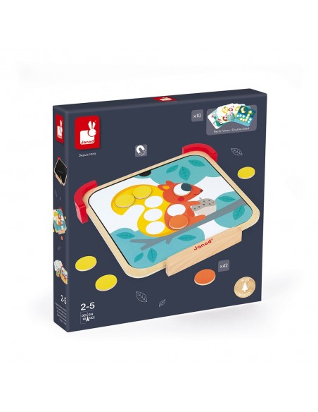 Juego para aprender los colores con discos magnéticos