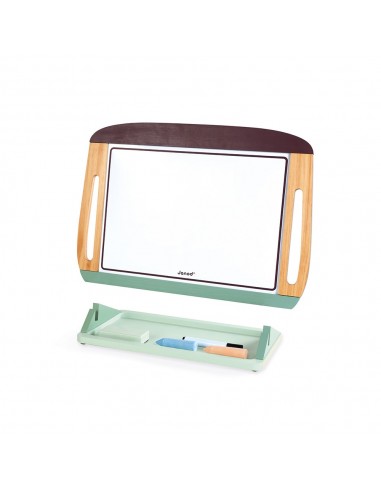 Pizarra de mesa magnética de madera