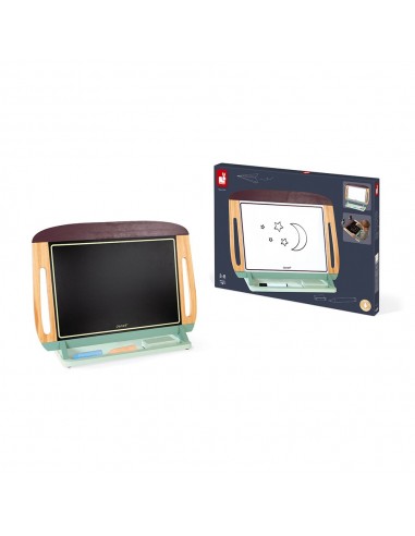 Pizarra de mesa magnética de madera