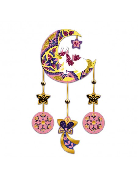 Set para crear tres atrapasueños con unicornios