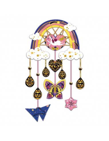 Set para crear tres atrapasueños con unicornios