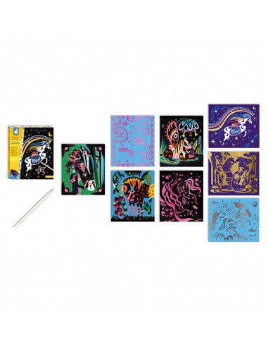 Set para crear siluetas de caballitos y unicornios con scratch