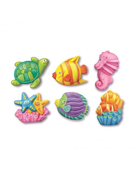 Moldea y pinta la vida marina