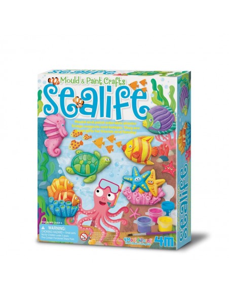 Moldea y pinta la vida marina