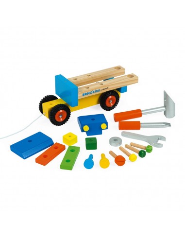 Camión de madera de bricolaje y de arrastre