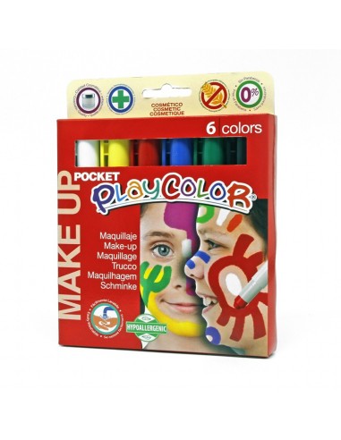 Pinturas para la cara, 6 colores básicos